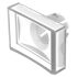 Indicator Lens Rectangle Style, Transparent Colorless, 21.5 Long