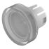 Indicator Lens Round Style, White, 15.8 diameter