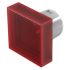 Indicator Lens Square Style, Red, 15.3 Long
