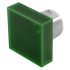 Indicator Lens Square Style, Green, 15.3 Long