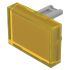 Indicator Lens Rectangle Style, Yellow, 21.5 Long