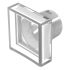 Indicator Lens Square Style, Transparent Colorless, 15.3 Long