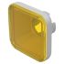 Indicator Lens Square Style, Yellow, 15.4 diameter , 13.2 Long