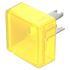Indicator Lens Square Style, Yellow, 13.8 Long