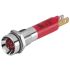 EAO 17-05 Series Red Panel Mount Indicator, 24, 8 Mounting Hole Size, Plug-In Termination, IP40, IP65