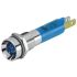 EAO 17-05 Series Blue Panel Mount Indicator, 24, 8 Mounting Hole Size, Plug-In Termination, IP40, IP65