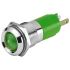 EAO 17-35 Series Green Panel Mount Indicator, 230, 14 Mounting Hole Size, Plug-In Termination, IP40, IP65
