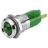 EAO 17-21 Series Green Panel Mount Indicator, 24, 14 Mounting Hole Size, Plug-In Termination, IP40, IP65
