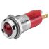 EAO 17-2A Series Red Panel Mount Indicator, 24, 14 Mounting Hole Size, Plug-In Termination, IP40, IP65