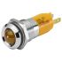 EAO 17-2A Series Yellow Panel Mount Indicator, 24, 14 Mounting Hole Size, Plug-In Termination, IP40, IP65
