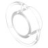 Indicator Lens Round Style, Transparent Colorless, 40 diameter