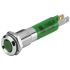 EAO 17-01 Series Green Panel Mount Indicator, 24, 8 Mounting Hole Size, Plug-In Termination, IP40, IP65