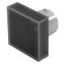 Indicator Lens Square Style, Black, 20 Long