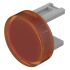 Indicator Lens Round Style, Orange, 15.8 diameter