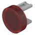 Indicator Lens Round Style, Red, 15.8 diameter
