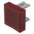 Indicator Lens Square Style, Red, 15.3 Long