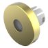 Indicator Lens Round Style, Gold, 19.7 diameter