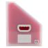 Exacompta Desk Mountable PP Clear Magazine Rack