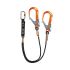 NEOFEU 1.3m Work Positioning Fall Arrest Lanyard Eashook Locking Carabiner Twin