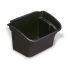 Rubbermaid Commercial Products Lagerbehälter Tragbar Schwarz Kunststoff, 5Zoll x 431.8mm x 307.8mm