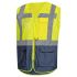 NITRAS SAFETY Yellow Hi-Vis Hi Vis Vest, XXXXL