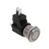 Interruptor de Botón Pulsador TE Connectivity AVH19, color de botón Plata, SPDT, Push-Push, 250V, Montaje en orificio