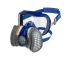 GVS SPR Atemschutzmaske S/M, Halbmaske, Blau, Grau