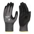 Skytec Sapphire Nano Foam +™ Black, Grey HPPE, Nylon, Tungsten Cut Resistant Work Gloves, Size XXL, Foam Nitrile Coating