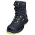 uvex 68752 Black, Yellow Non Metallic Toe Capped Unisex Safety Boots, UK 11, EU 46