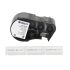 Brady M4 Black on White Label Printer Tape, 0.5 Width, 0.5in Label Width