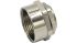 RND Cable Gland Adapter, M25 x 1.5 Exterior Thread, M32 x 1.5 Interior Thread, Nickel Plated Brass, RND 465 Series