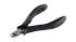 RND RND 550-00245 Pliers, 120 mm Overall, Angled, Straight Tip, 9mm Jaw, ESD