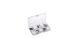 RND 10 Cell Clear Polypropylene Compartment Box, 31mm x 165mm x 112mm
