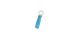 RND, RND 465 Insulated Ring Terminal, 1/4 Stud Size, Blue