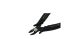 RND RND 550-00060 Pliers, 160 mm Overall, Angled, Straight Tip, 14mm Jaw, ESD