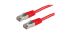 Cavo Cat6 Cat6 (S/FTP) RND, guaina in PVC col. Rosso, L. 7m, Con terminazione