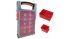 RND 9 Cell Clear Polypropylene Storage Box, 55mm x 340mm x 200mm