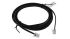 RND Male RJ12 to Male RJ12 Telephone Cable, Black Sheath, 1m