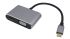 Docking station RND, 1 display supportato (HDMI, VGA), 2 porte USB C