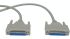 RND Female 25 Pin D-sub to Female 25 Pin D-sub Serial Cable, 3m PVC, RND 765 Series