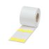Phoenix Contact 830 Yellow Label Roll, 25.4mm Width, 95.25mm Height, 900Per Roll Qty