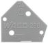 Wago, 236 End Plate for use with PCB Terminal Blocks & Pluggable Connectors