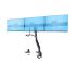 StarTech.com Desk Clamp & Bolt-Through Mounting Monitor Arm for 3 x Screen, 27in Screen Size