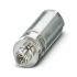 Phoenix Contact 16A电源连接器插头, 5P, 63V 直流, IP65, 银色, 电缆安装, SACC-M12MSL-4FEPL-CL SH系列
