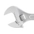 DeWALT Adjustable Wrench, 340 mm Overall, Straight Handle
