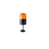 AUER Signal PC7 Series Amber Signal Tower, 1 Lights, 24 V, Tube Mounted