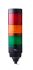 AUER Signal CT5 Series Amber, Green, Red Signal Tower, 3 Lights, 24 V, Mounting Thread
