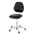 Bosch Rexroth Black Leather Desk Chair, 120kg Weight Capacity