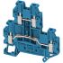 Schneider Electric 双层端子排, 2.5mm²CSA, 螺钉端接, 蓝色, Linergy系列