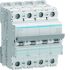 Hager NQN MCB, 4P, 40A Curve B, 415V AC, 20 kA Breaking Capacity